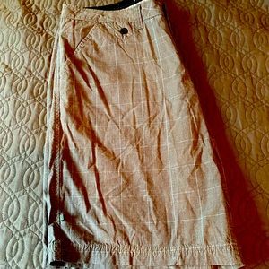 Gotcha Size 38 shorts in Grey and light blue pin strip plaid